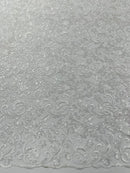 Metallic Corded Lace Design 54" Wide| New Creations Fabric & Foam Inc. - New Creations Fabric & Foam Inc