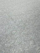 Metallic Corded Lace Design 54" Wide| New Creations Fabric & Foam Inc. - New Creations Fabric & Foam Inc