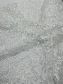 Metallic Corded Lace Design 54" Wide| New Creations Fabric & Foam Inc. - New Creations Fabric & Foam Inc