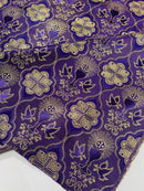 Metallic cross challis jacquard fabric 58" Wide| New Creations Fabric & Foam Inc. - New Creations Fabric & Foam Inc