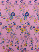 Multi Color Roses Glitter Design On A Mesh Lace Fabric| New Creations Fabric & Foam Inc - New Creations Fabric & Foam Inc