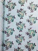 Multi Floral Color Jacquard Satin 58” Wide| New Creations Fabric & Foam Inc. - New Creations Fabric & Foam Inc