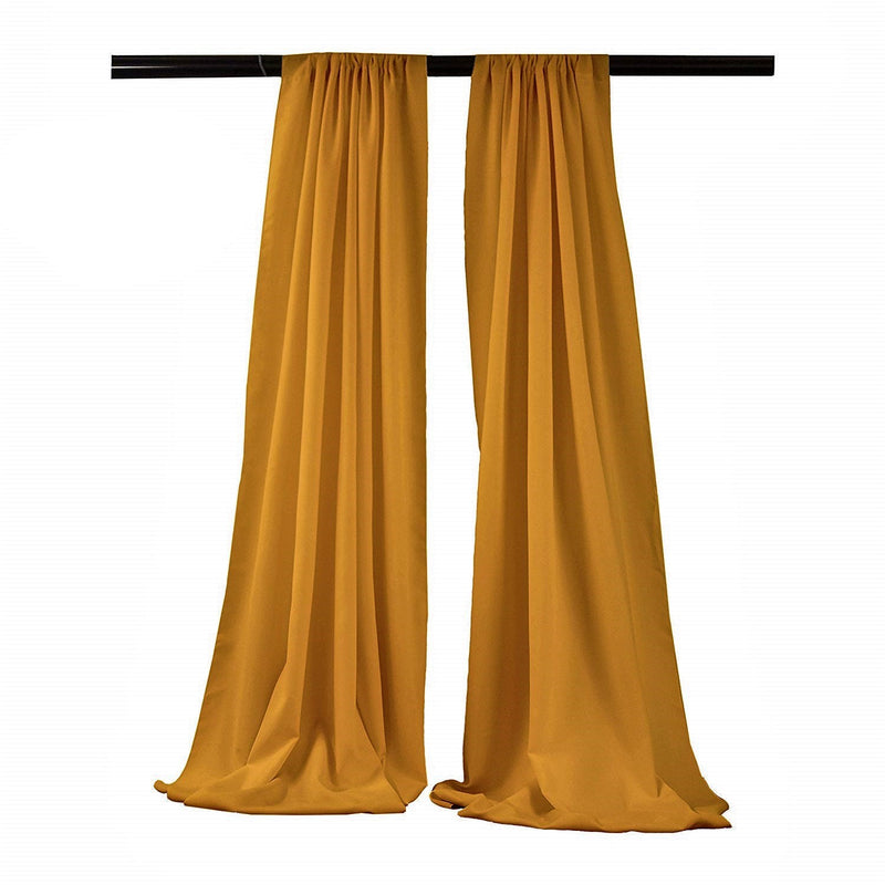 Backdrop Drape Curtain 5 Feet Wide x 6 Feet High, Polyester Poplin SEAMLESS 1 SETS.