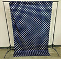 58" Wide x 120" High, Poly Cotton Polka Dot Decorative Backdrop Drape Curtain Divider, 1 Panel