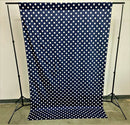58" Wide x 120" High, Poly Cotton Polka Dot Decorative Backdrop Drape Curtain Divider, 1 Panel