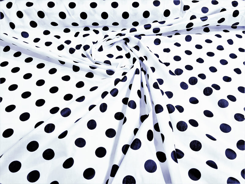 POLKA DOT POLY COTTON (by the yard)