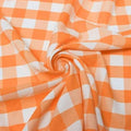 58/59" Wide 100% Polyester Poplin Gingham Checkered Fabric By The Yard