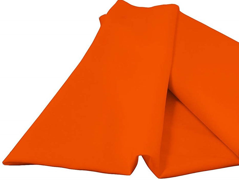 Orange 58/59" Wide 100% Premium Woven Polyester Poplin Fabric By The Yard