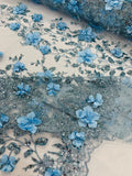 Orquidia 3d satin flower glitter fabric| New Creations Fabric & Foam Inc. - New Creations Fabric & Foam Inc