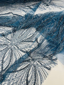 Palm Beaded Damask Design Fabric| New Creations Fabric & Foam Inc. - New Creations Fabric & Foam Inc