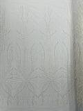 Palm Beaded Damask Design Fabric| New Creations Fabric & Foam Inc. - New Creations Fabric & Foam Inc