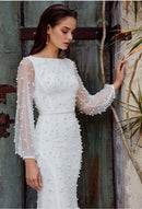 Pearl Glitter Studded Mesh 58" Wide| New Creations Fabric & Foam Inc. - New Creations Fabric & Foam Inc