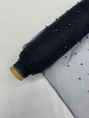 Pearl Glitter Studded Mesh Fabric| New Creations Fabric & Foam Inc. - New Creations Fabric & Foam Inc