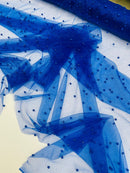 Pearl Glitter Studded Mesh Fabric| New Creations Fabric & Foam Inc. - New Creations Fabric & Foam Inc