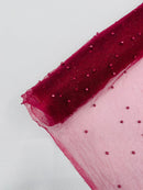 Pearl Glitter Studded Mesh Fabric| New Creations Fabric & Foam Inc. - New Creations Fabric & Foam Inc