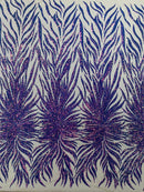 Phoenix Sequin Feather Fabric 54” Wide| New Creations Fabric & Foam Inc. - New Creations Fabric & Foam Inc