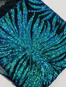 Phoenix Sequin Feather Fabric 54” Wide| New Creations Fabric & Foam Inc. - New Creations Fabric & Foam Inc