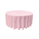 132" ROUND POLY POPLIN TABLECLOTH