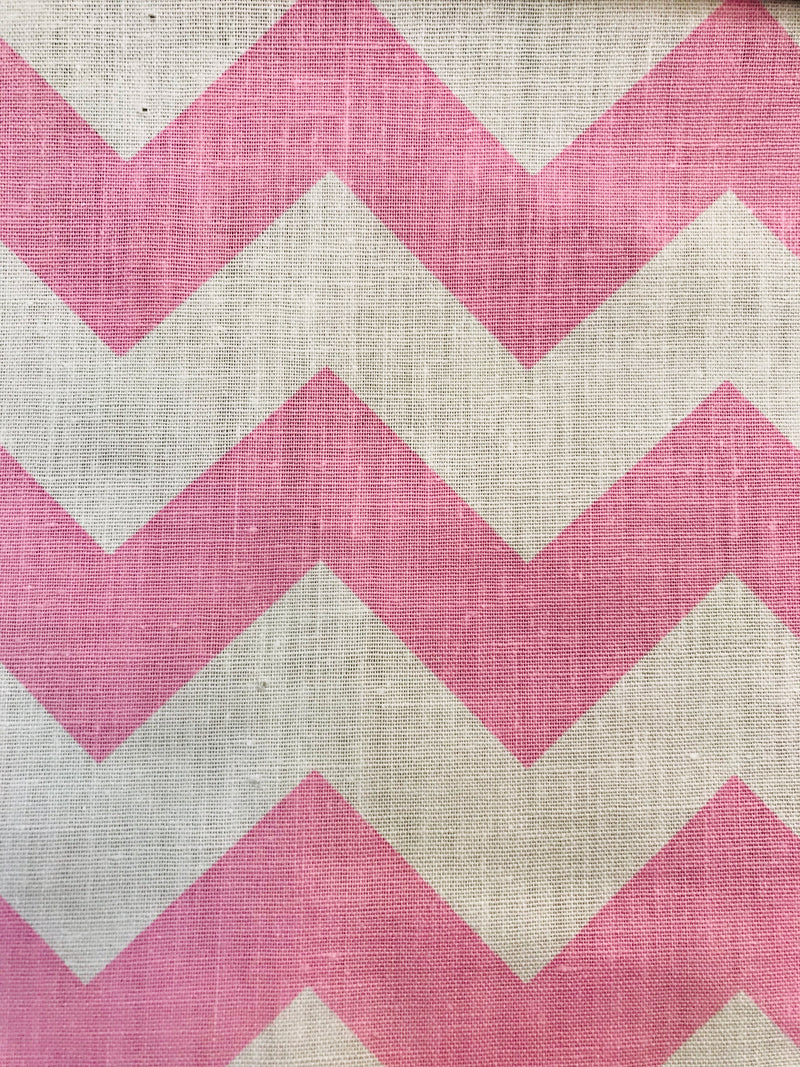 CHEVRON ZIG ZAG POLY COTTON (by the yard)