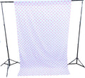 58" Wide x 120" High, Poly Cotton Polka Dot Decorative Backdrop Drape Curtain Divider, 1 Panel