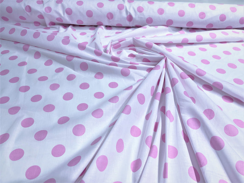 POLKA DOT POLY COTTON (by the yard)