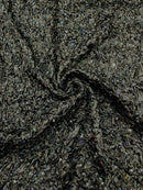 Pleated Stretch Satin Ruffle lace Trim With Hologram Sequin/24" Wide| New Creations Fabric & Foam Inc. - New Creations Fabric & Foam Inc