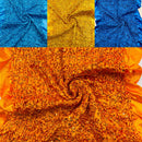 Pleated Stretch Satin Ruffle lace Trim With Hologram Sequin/24" Wide| New Creations Fabric & Foam Inc. - New Creations Fabric & Foam Inc