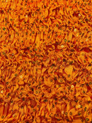 Pleated Stretch Satin Ruffle lace Trim With Hologram Sequin/24" Wide| New Creations Fabric & Foam Inc. - New Creations Fabric & Foam Inc