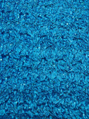 Pleated Stretch Satin Ruffle lace Trim With Hologram Sequin/24" Wide| New Creations Fabric & Foam Inc. - New Creations Fabric & Foam Inc