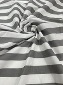Poly Cotton 1" Stripe Print| New Creations Fabric & Foam Inc. - New Creations Fabric & Foam Inc