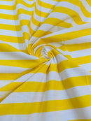 Poly Cotton 1" Stripe Print| New Creations Fabric & Foam Inc. - New Creations Fabric & Foam Inc
