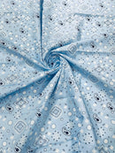 Poly Cotton Bandanna Print Fabric,58/59" Wide, Good for Face Mask Covers. - New Creations Fabric & Foam Inc