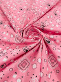 Poly Cotton Bandanna Print Fabric,58/59" Wide, Good for Face Mask Covers. - New Creations Fabric & Foam Inc