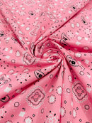 Poly Cotton Bandanna Print Fabric,58/59" Wide, Good for Face Mask Covers. - New Creations Fabric & Foam Inc