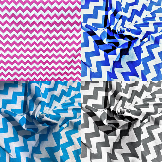 Poly Cotton Chevron print fabric| New Creations Fabric & Foam Inc. - New Creations Fabric & Foam Inc