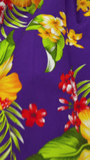 Multi Color Hawaiian Hibiscus  Floral Fabric/ 100% Cotton/45" Wide (by the yard)
