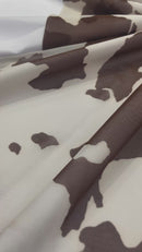 Cow Print 4 Way Stretch Power Mesh 58" Wide| New Creations Fabric & Foam Inc.