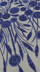 Luxury 3D Floral/Butterfly Beaded lace, by The Yard.