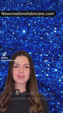 SEQUIN VELVET FABRIC (By The Yard)