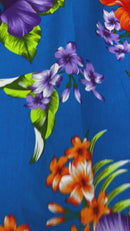 Multi Color Hawaiian Hibiscus  Floral Fabric/ 100% Cotton/45" Wide (by the yard)