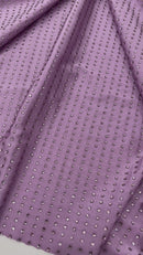 RHINESTONE NYLON SPANDEX FABRIC (By The Yard)