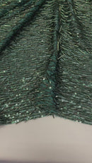 Vegas Beaded Sequin Stretch Mesh Fabric (By The Yard)