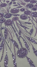 Luxury 3D Floral/Butterfly Beaded lace, by The Yard.