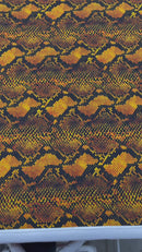 PYTHON SNAKE DIGITAL PRINT ON A SPANDEX FABRIC (By The Yard)
