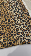 Leopard Print Stretch Velvet 58" Wide| New Creations Fabric & Foam Inc.