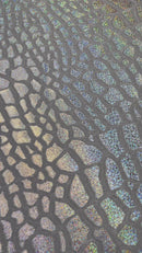 Dragon Skin Foil Stretch Velvet 58" Wide| New Creation Fabric & Foam Inc.