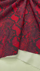 PYTHON SNAKE DIGITAL PRINT ON A SPANDEX FABRIC (By The Yard)