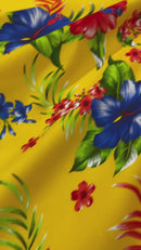 Multi Color Hawaiian Hibiscus  Floral Fabric/ 100% Cotton/45" Wide (by the yard)