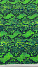 PYTHON SNAKE DIGITAL PRINT ON A SPANDEX FABRIC (By The Yard)