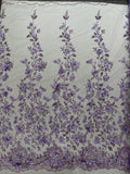 Princess Glitter 3d floral design fabric lace| New Creations Fabric & Foam Inc. - New Creations Fabric & Foam Inc
